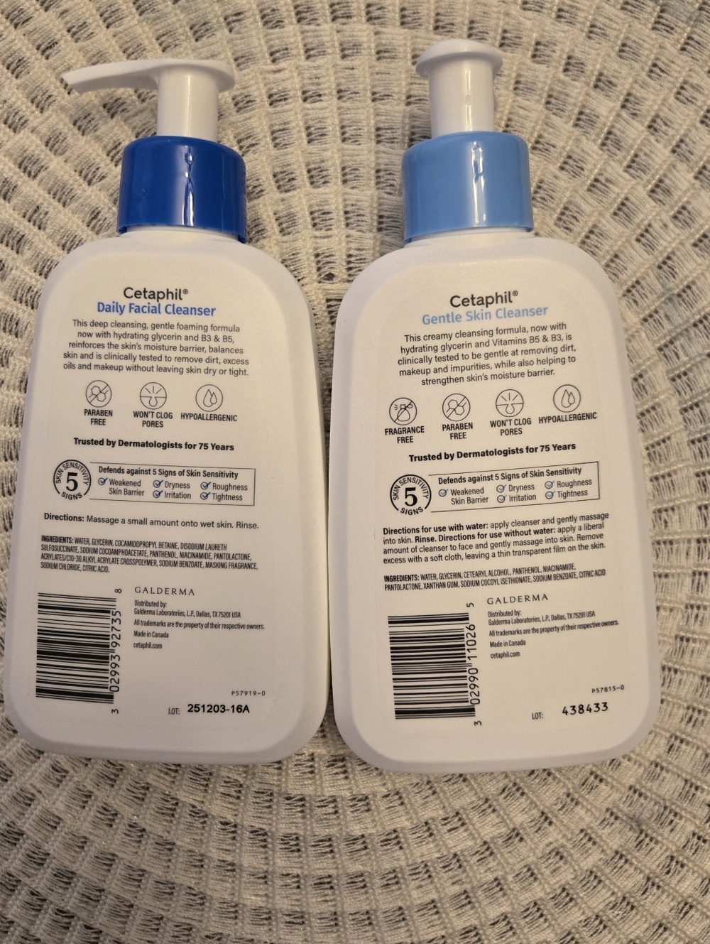 NWT Cetaphil Gentle Skin Cleanser And Daily Facial Cleanser 8oz.- Set of 2 - Picture 2 of 4